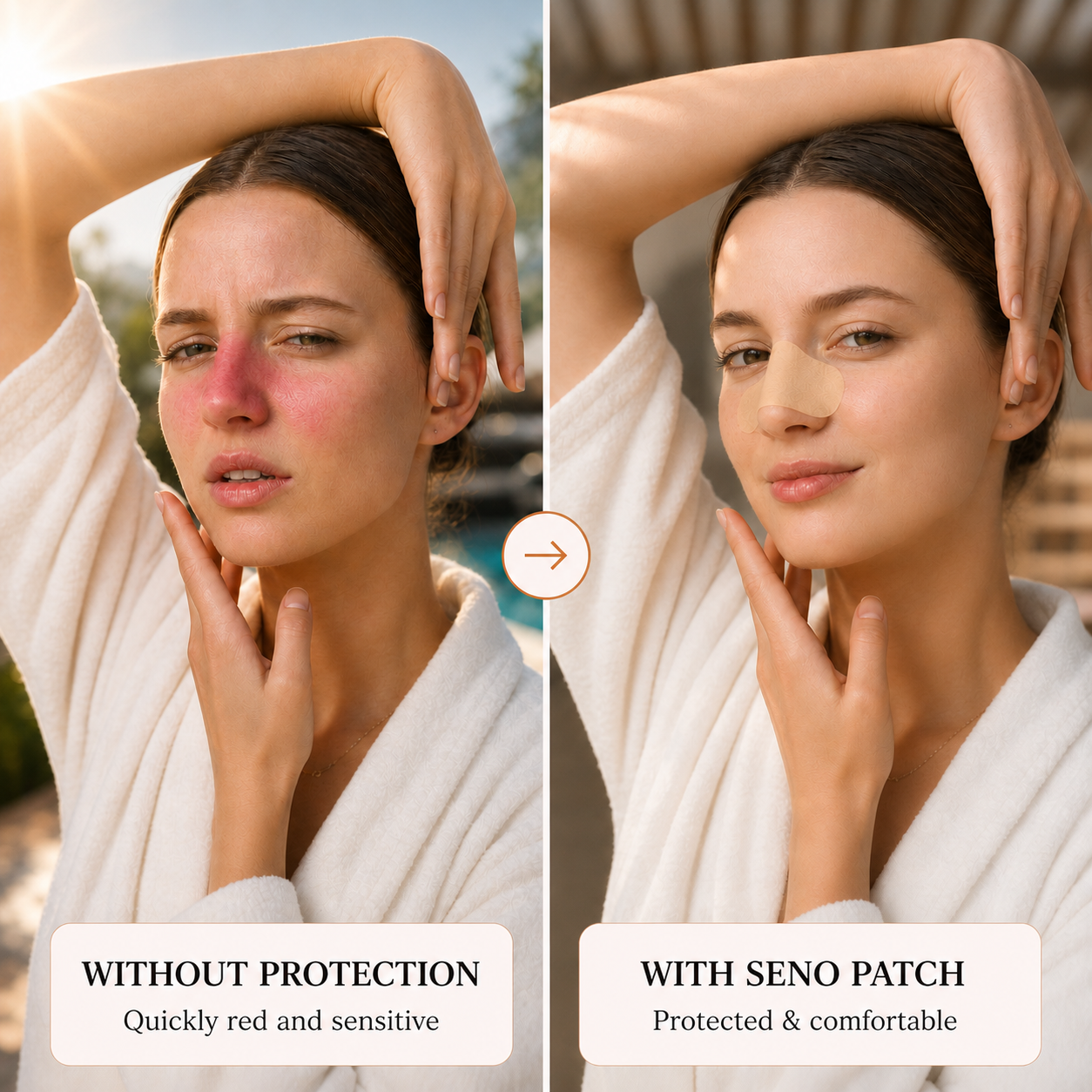 Comfortable UV protection for your nose in the sun