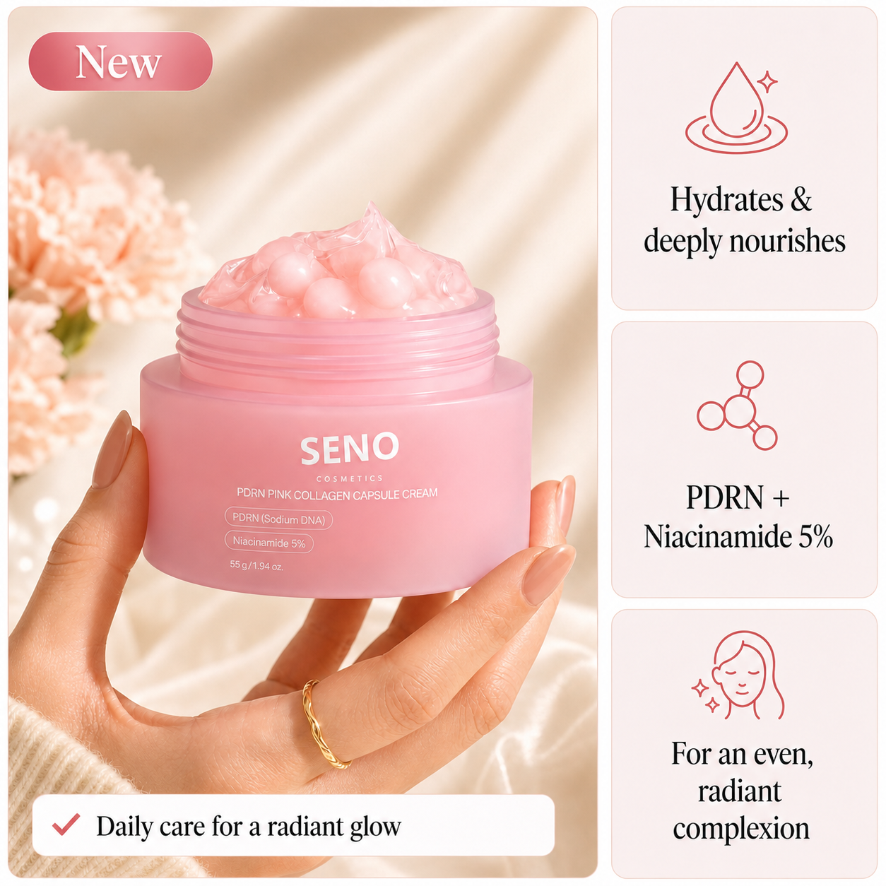 SENO - Collagen Capsule Cream – Hydrating Face Cream