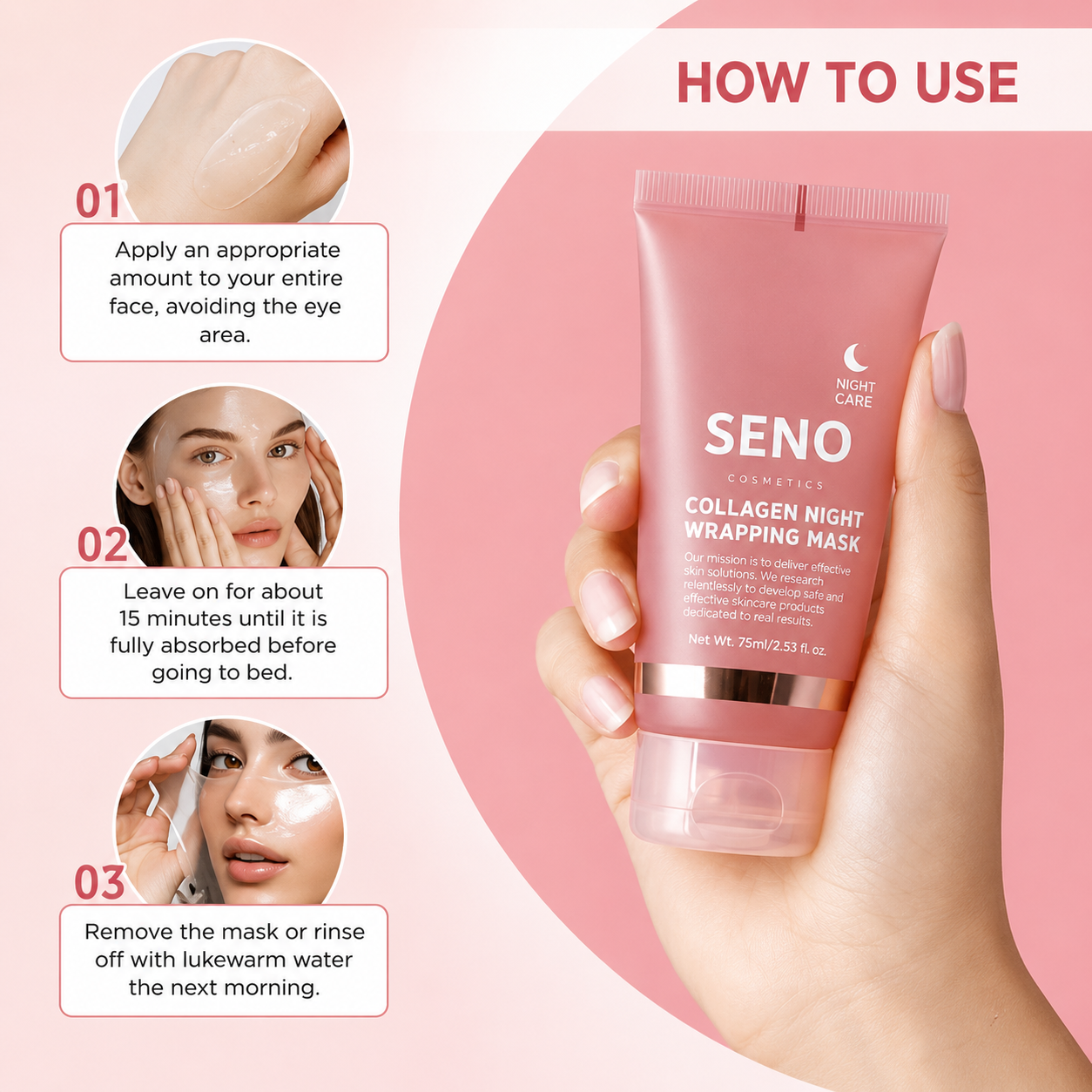 SENO - Korean Bio-Collagen Mask + Brush